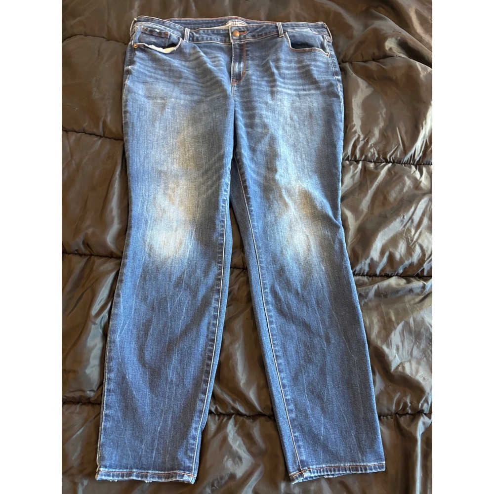 Old Navy Pop Icon Skinny Jeans Womens 18 Medium Wash Denim‎ Mid Rise Stretch